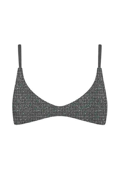 Top Mc2 Saint Barth Paloma donna PALOMA00349H Nero lurex coppe removibili spalline sottili MC2 SAINT BARTH | Top | PALOMA00349H16H